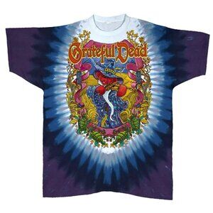 GRATEFUL DEAD TERRAPIN MOON TIE DYE SHORT SLEEVE WIZARD BEAR MEDIUM NEW